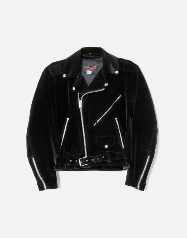 80s Velour Moto Jacket sold by Re/Done
