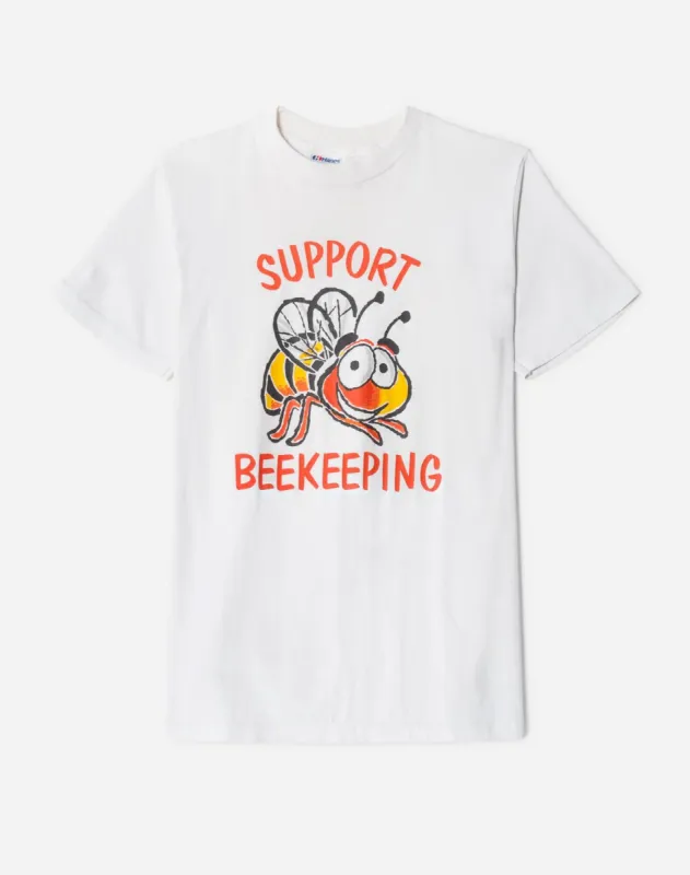 90s Support Beekeeping Tee made by Re/Done