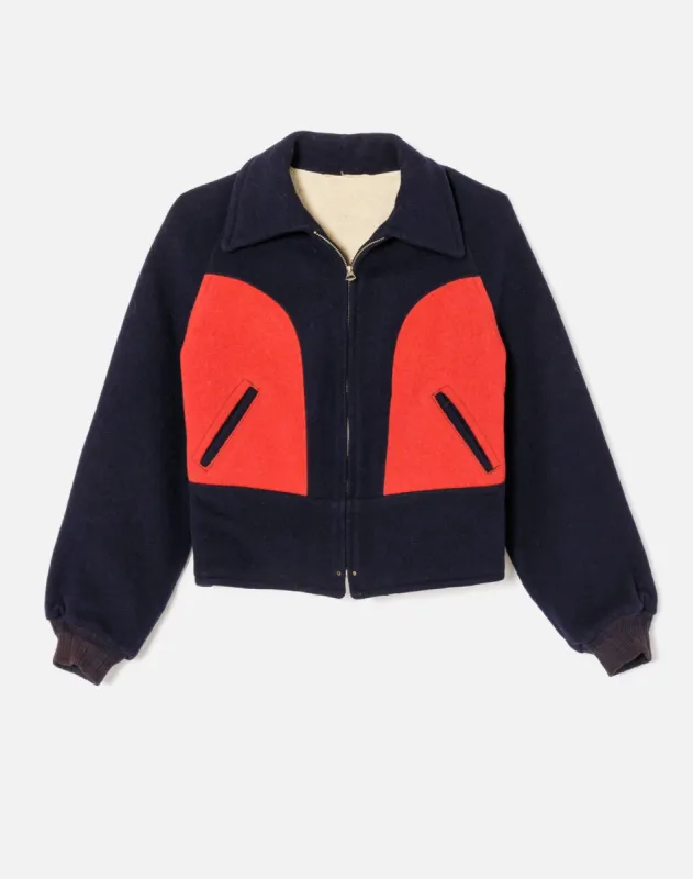 30s Wool Crop Jacket made by Re/Done