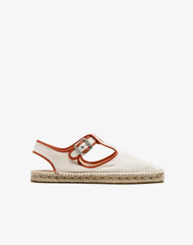 70s T Strap Espadrilles - Natural made by Re/Done