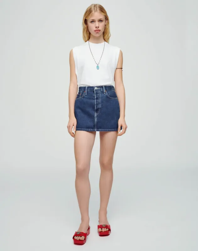 Oversized Muscle Tank - Optic White sold by Re/Done