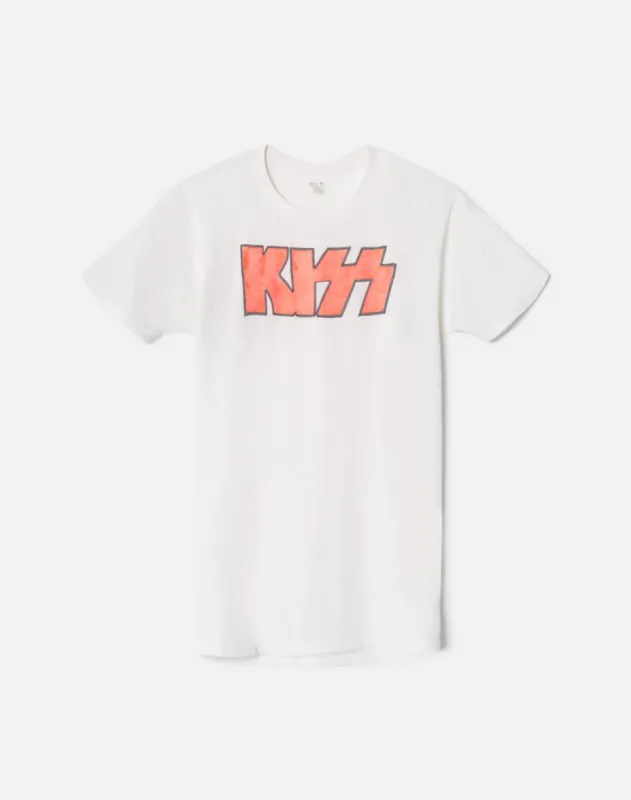 70s Handrawn Kiss Tee sold by Re/Done