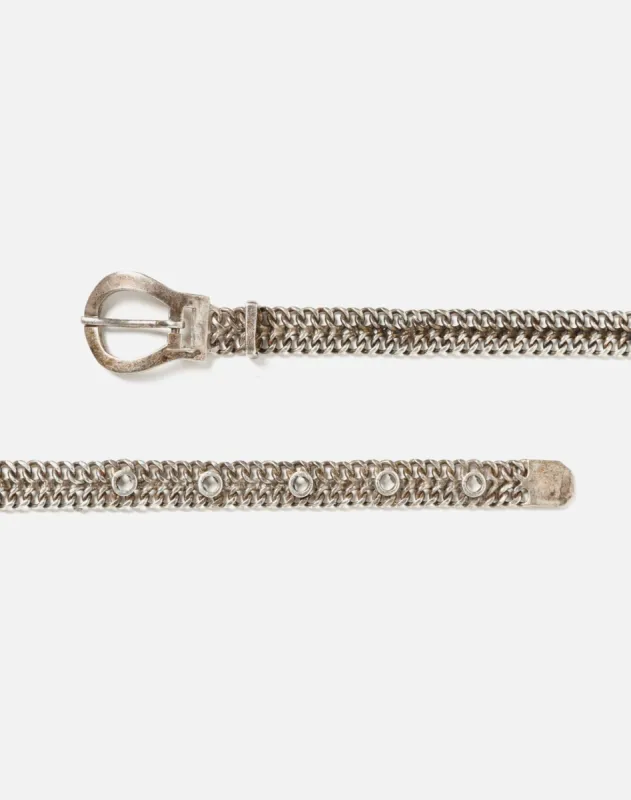 50s Sterling Silver Chain Belt sold by Re/Done