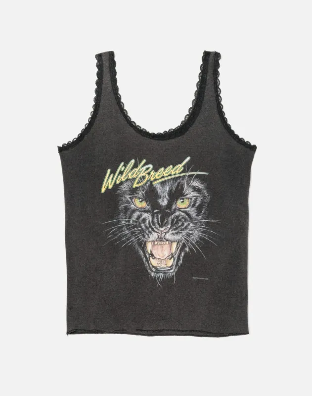 1992 "Wild Breed" Lace Trim Tank Top -#39 made by Re/Done