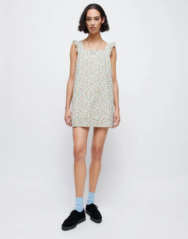 90s Shift Dress - Vintage White Floral sold by Re/Done