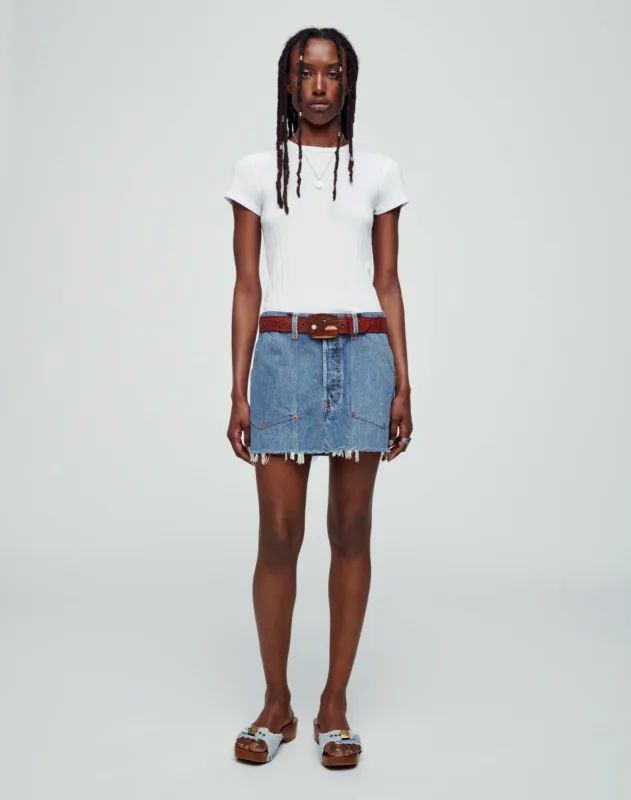 Hanes Hemp Rib Baby Tee - Optic White sold by Re/Done