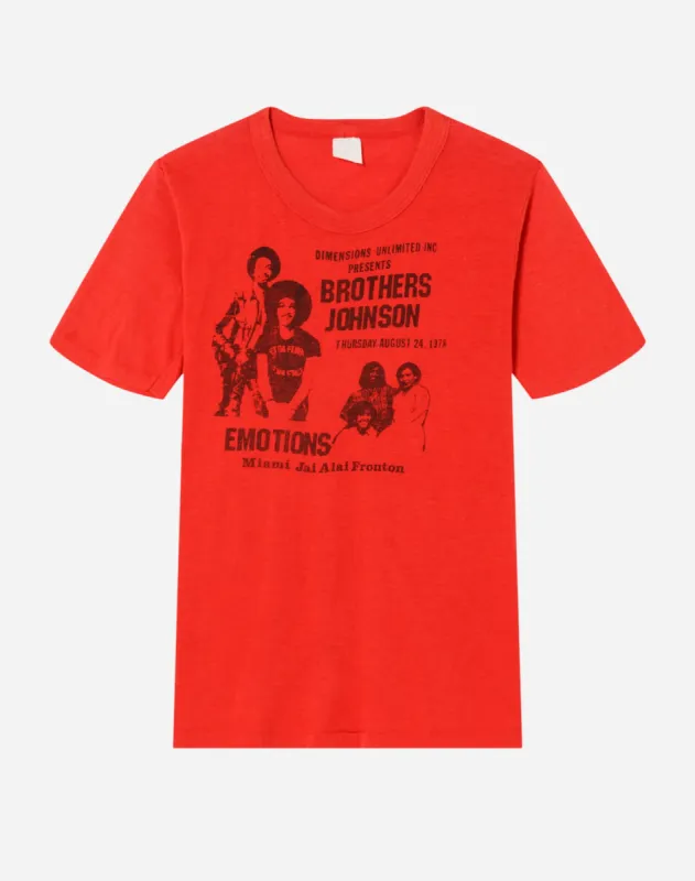 1978 Brothers Johnson And The Emotions Tee made by Re/Done