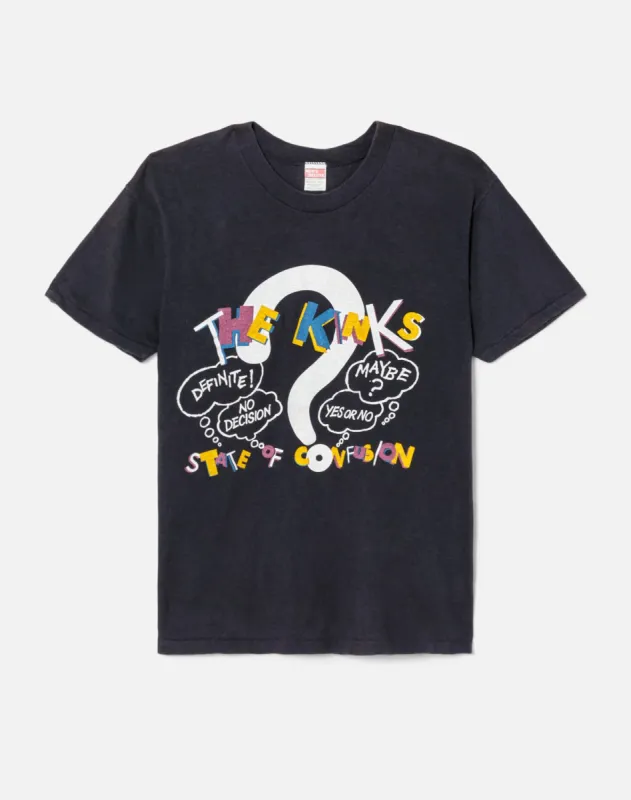 1984 The Kinks "State Of Confusion" Tee made by Re/Done