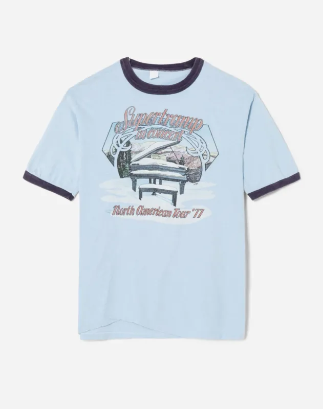 1977 Supertramp Tour Tee made by Re/Done