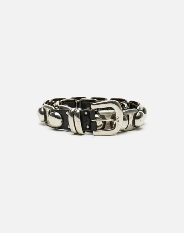80s Metal & Leather Studded Belt - #17 sold by Re/Done