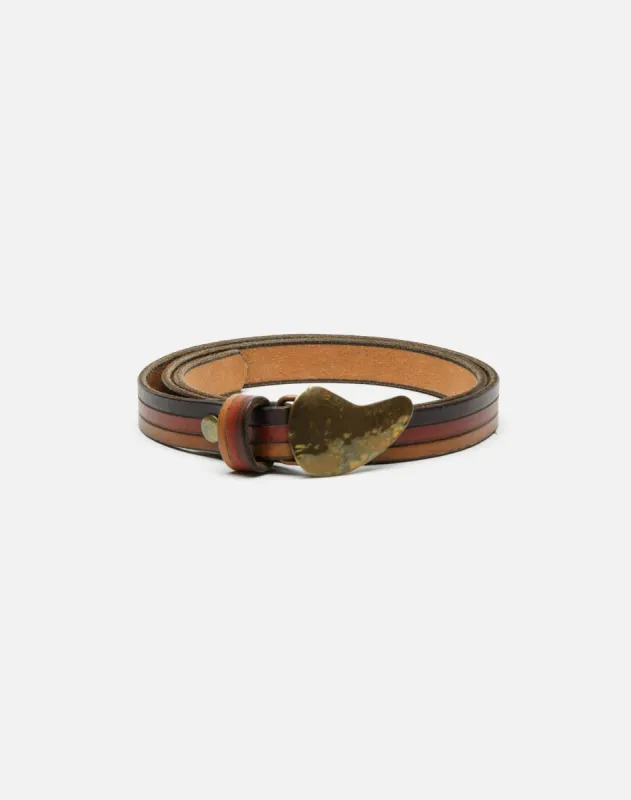 70s Striped Brass Belt - #25 sold by Re/Done