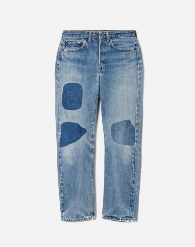60s Patch Big E Selvedge Levi's 501 made by Re/Done