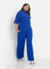 Monique Textured Wide Leg Pants sold by Rebdolls