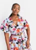 Misty Floral Wrap Crop Top sold by Rebdolls