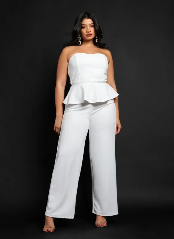Venus Crepe Wide Leg Pants sold by Rebdolls