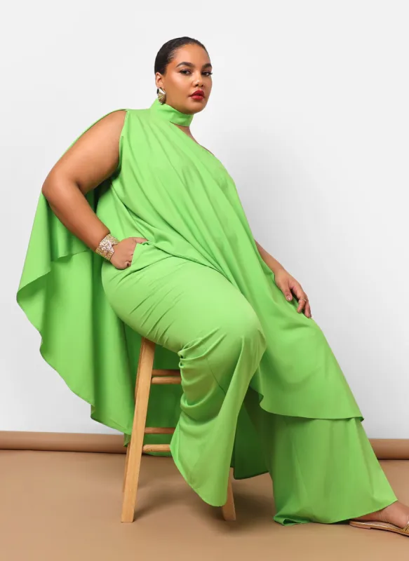 Sedona Wide Leg Pant W. Pockets - Neon Green sold by Rebdolls