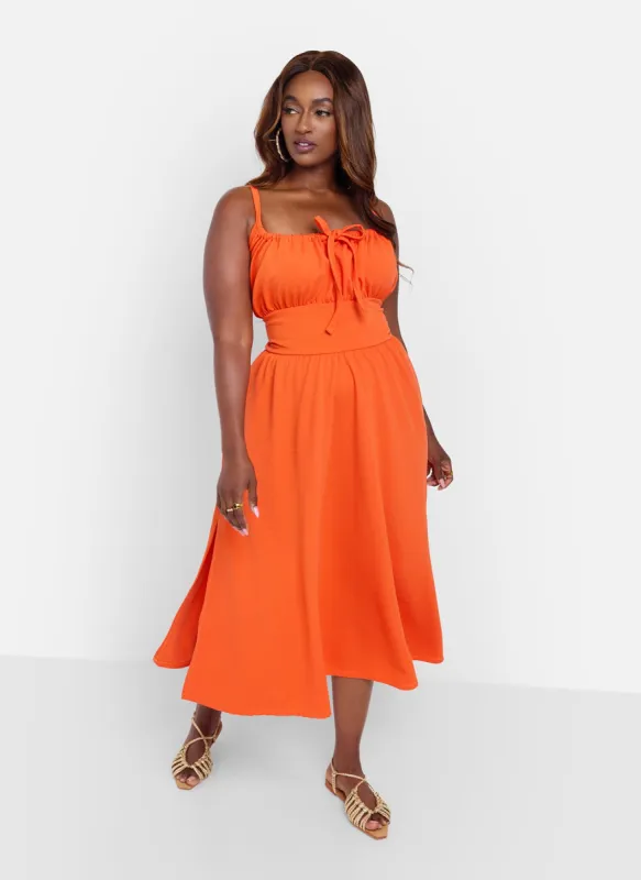 Too Late Peasant Top Midi Skater Dress sold by Rebdolls