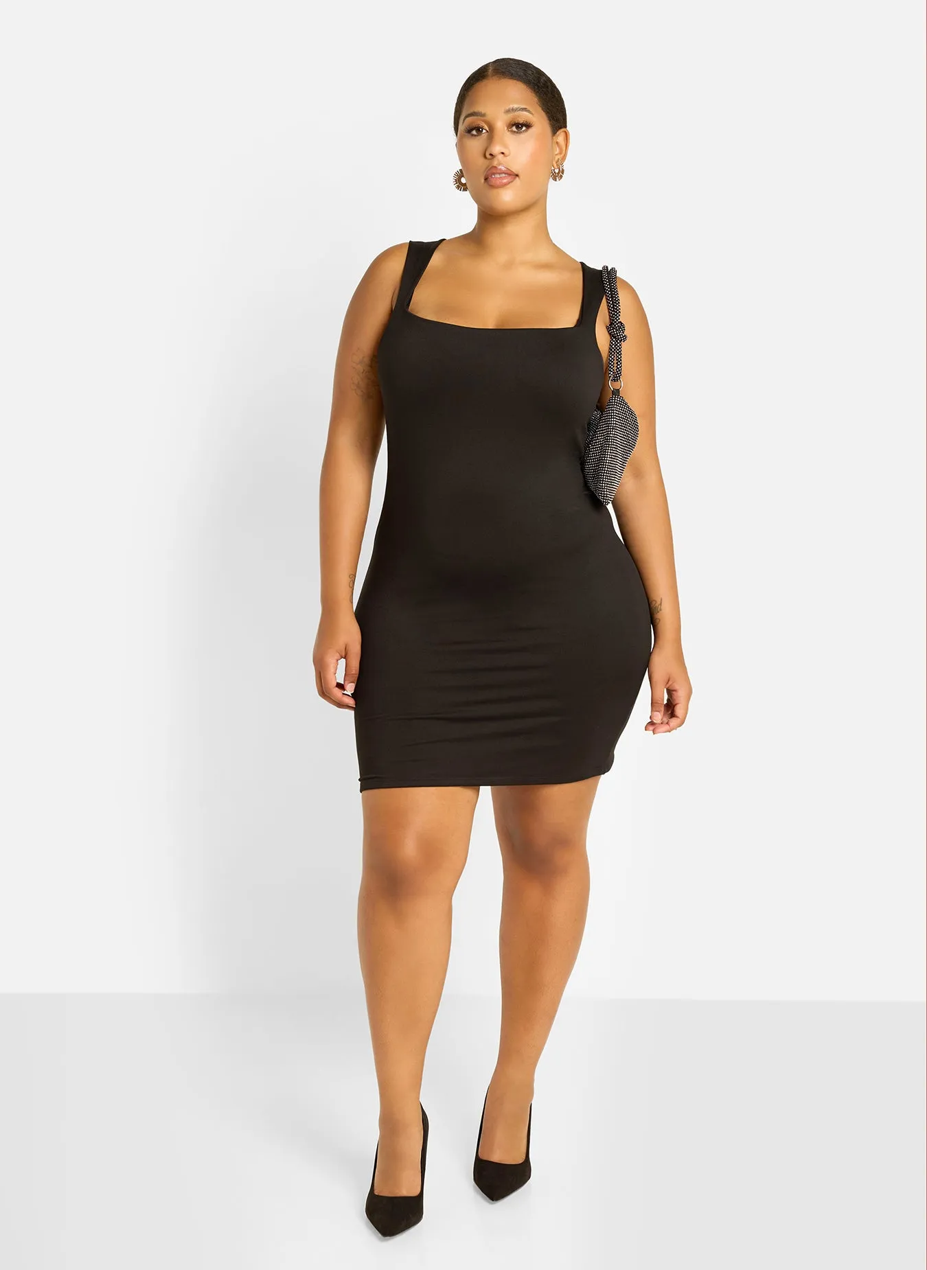Sophie Cotton Bodycon Mini Dress sold by Rebdolls product image thumbnail 3