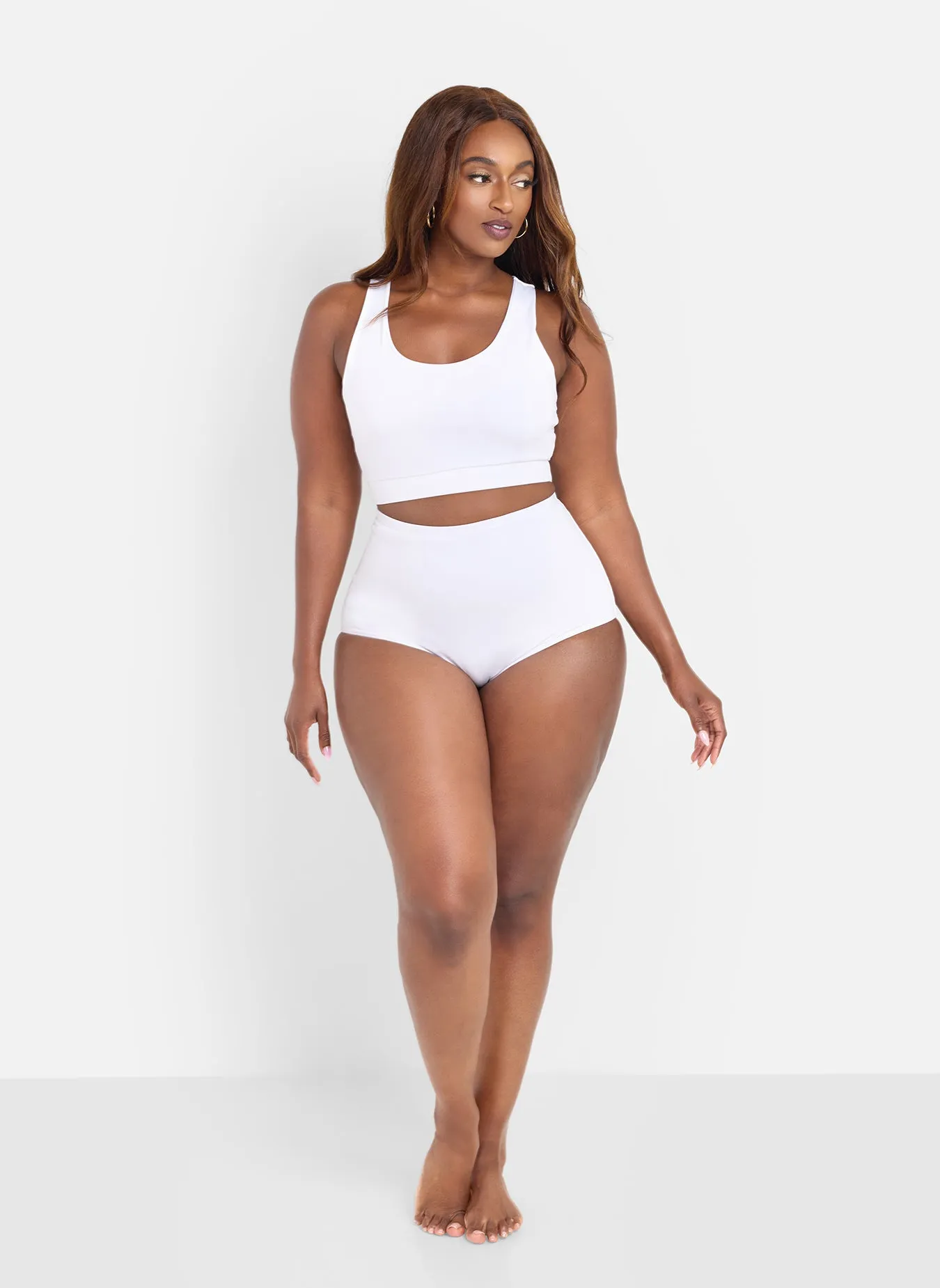 Jennie High Waist Swim Bottom sold by Rebdolls