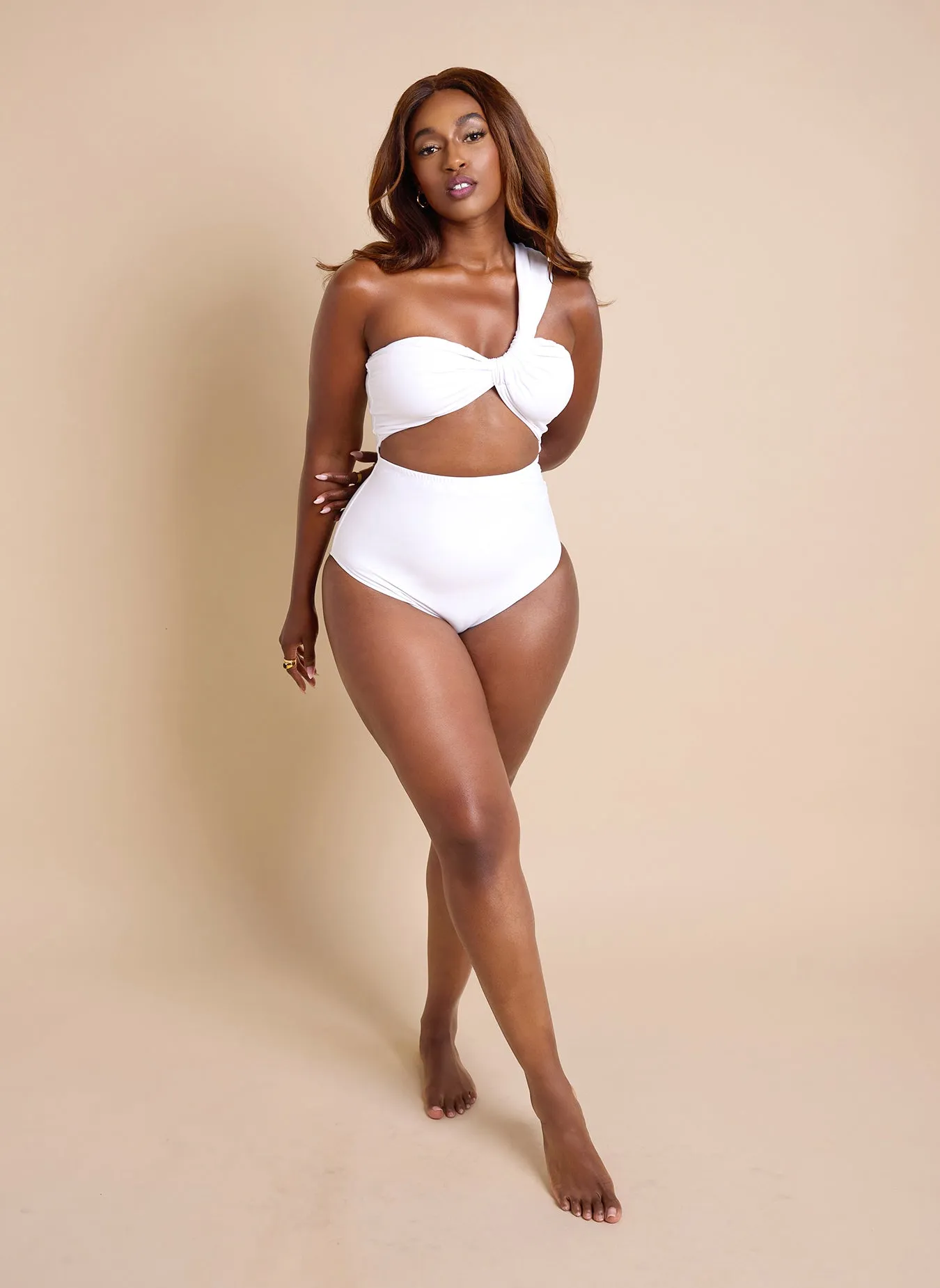 Kenya Assymetrical Cut Out Swimsuit sold by Rebdolls product image thumbnail 2