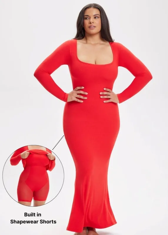 She Waisted 3-In-One Shapewear Midi Dress sold by Rebdolls