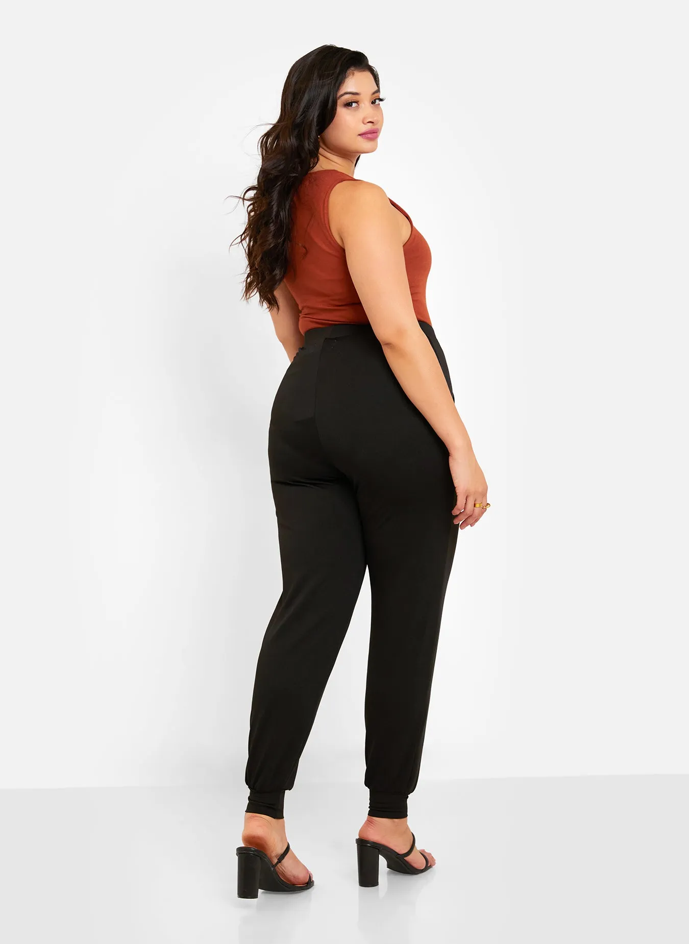 Essential Crepe Joggers W. Pockets sold by Rebdolls product image thumbnail 4