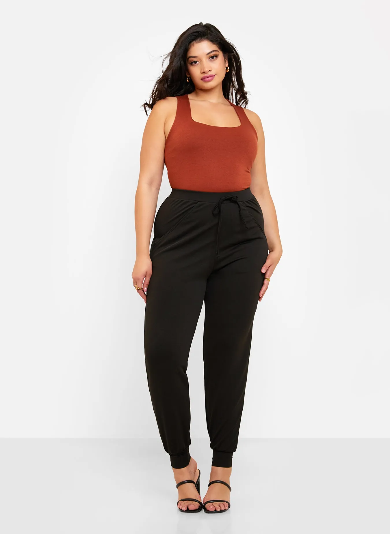 Essential Crepe Joggers W. Pockets sold by Rebdolls product image thumbnail 2