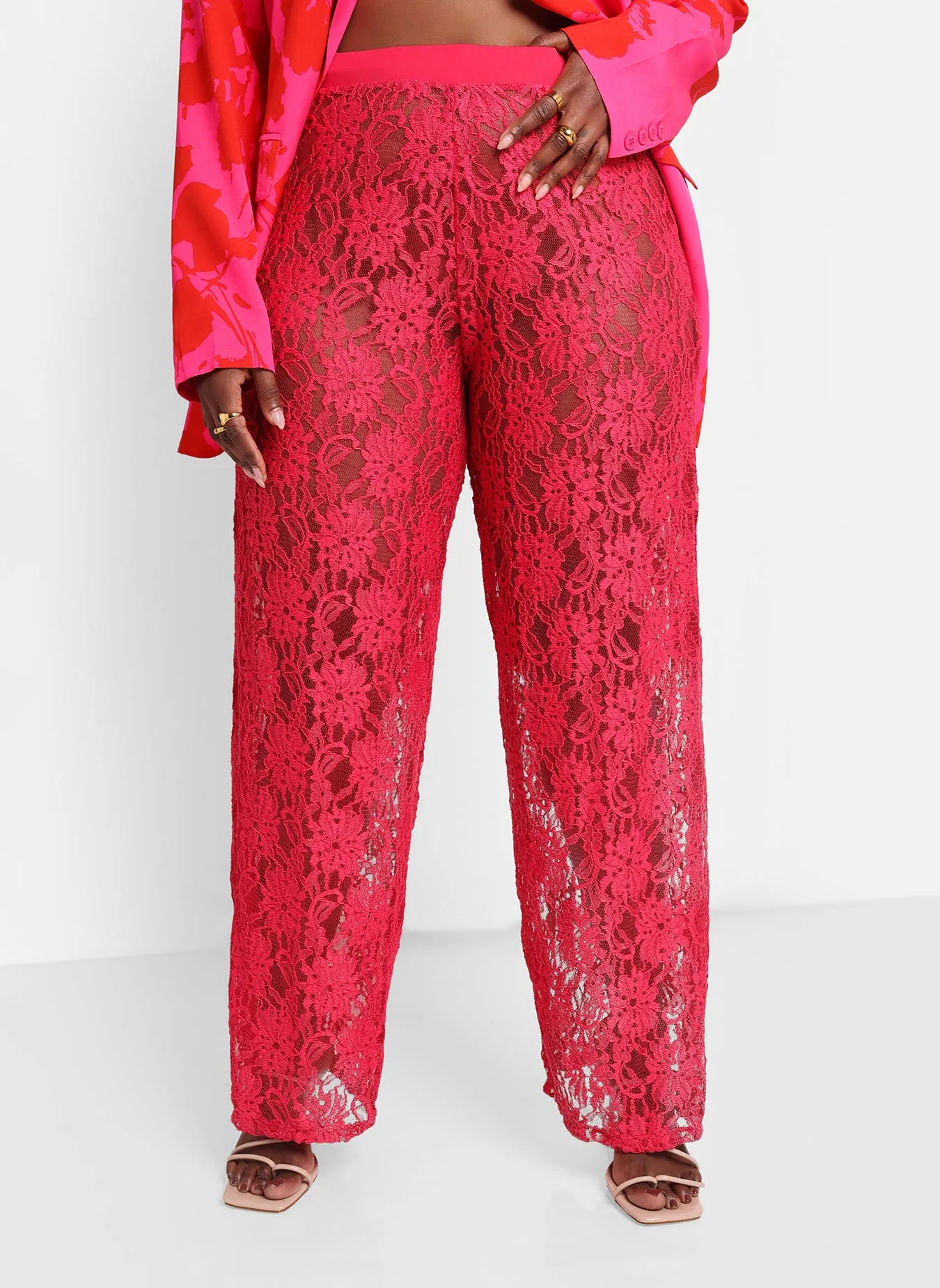 Ulla Lace Wide Leg Pants sold by Rebdolls product image thumbnail 3