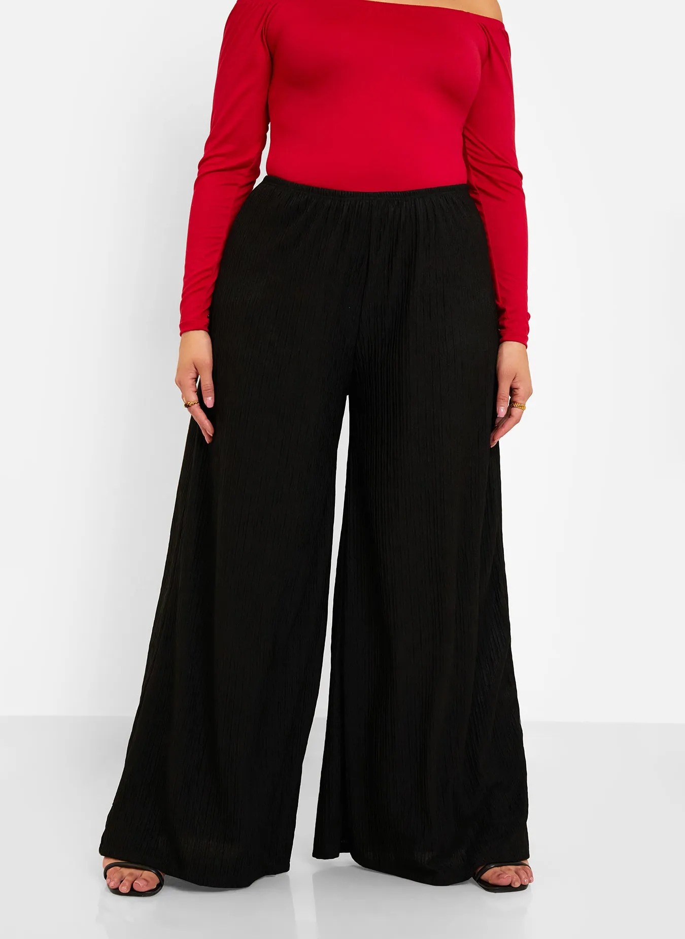 Essential Textured Palazzo Pants sold by Rebdolls product image thumbnail 3