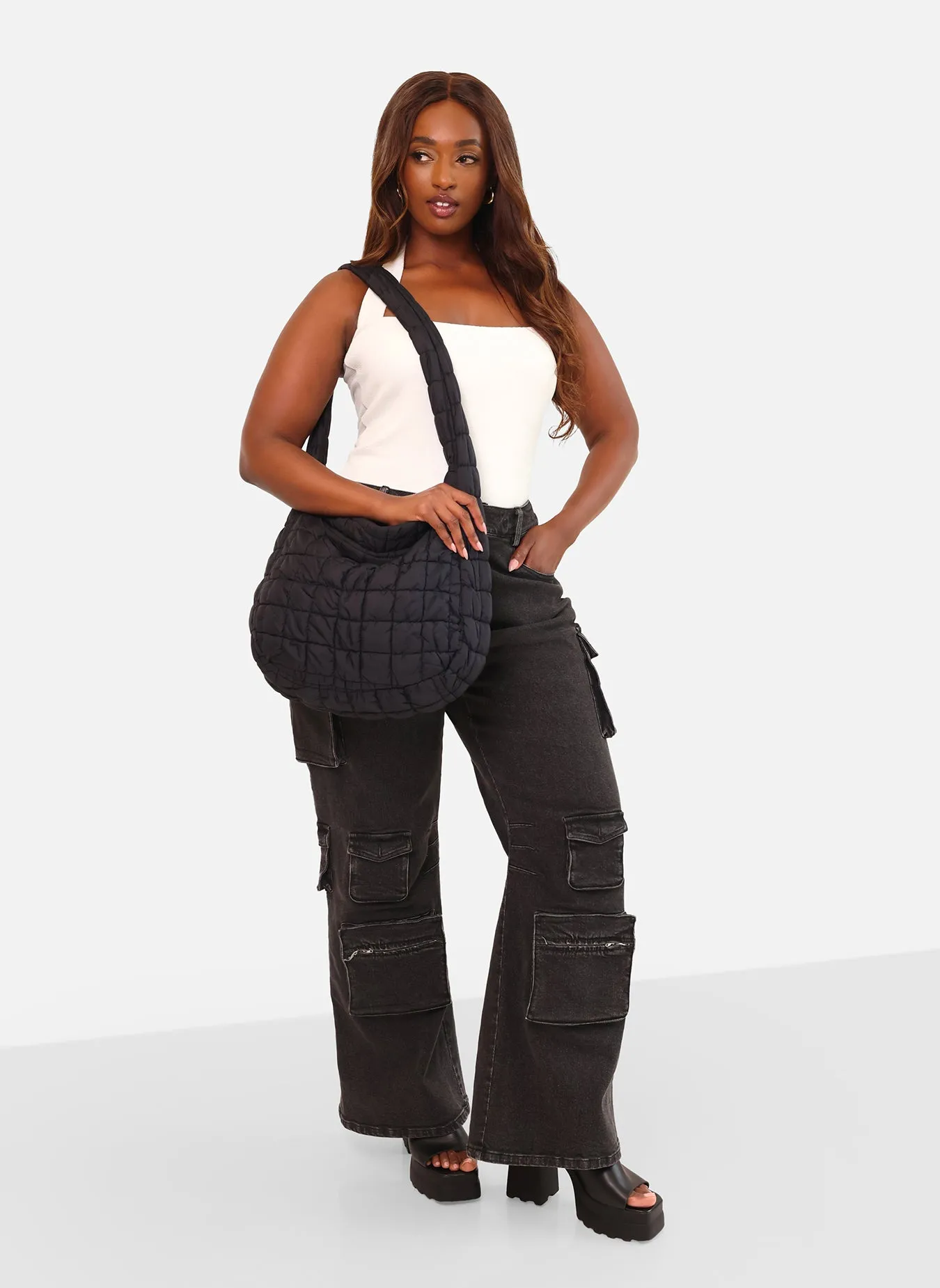 Quilted Crossbody Shoulder Bag sold by Rebdolls product image thumbnail 2