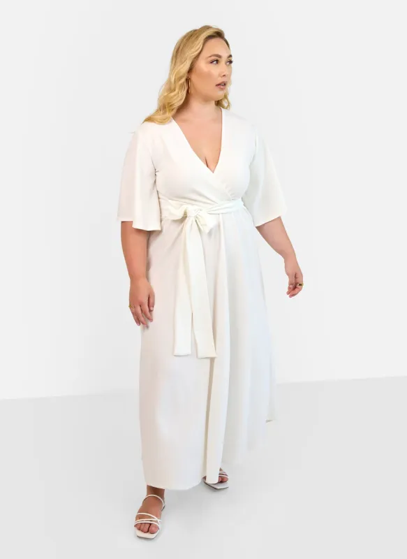 Bianca Faux Wrap Maxi Dress sold by Rebdolls