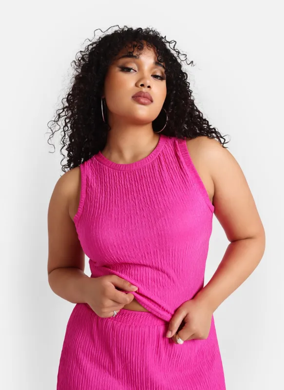 Fabiola Textured Sleeveless Top sold by Rebdolls