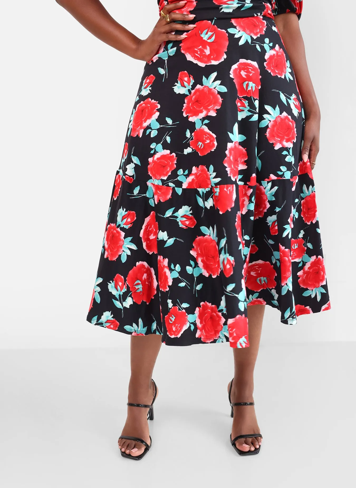 Olivia Ruched A Line Midi Dress sold by Rebdolls product image thumbnail 5