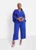 Kennedy Textured Flare Sleeve Wrap Top sold by Rebdolls