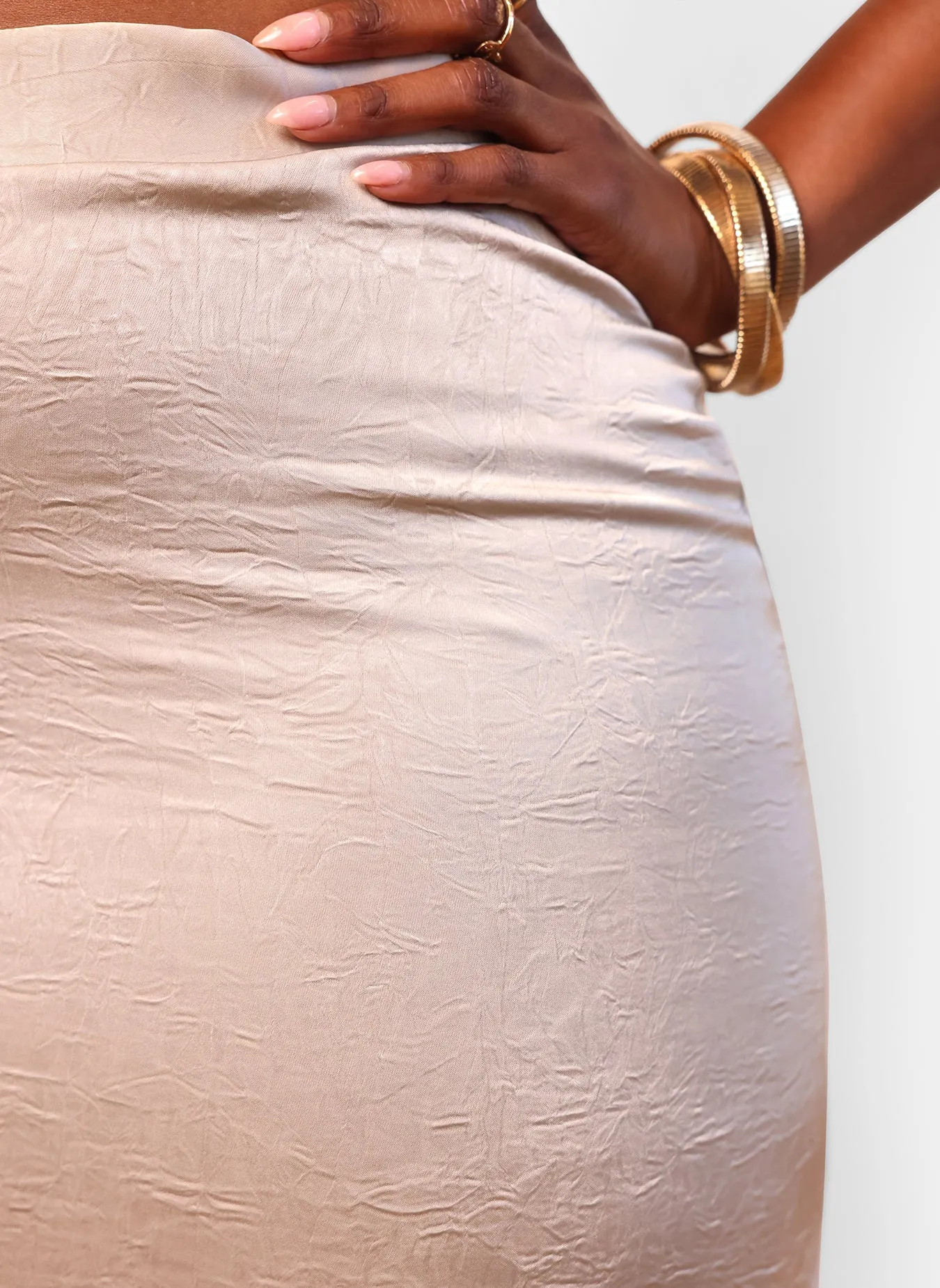 Celie Maxi Shift Skirt - Champagne sold by Rebdolls product image thumbnail 4