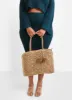 Large Straw Traveler Tote sold by Rebdolls