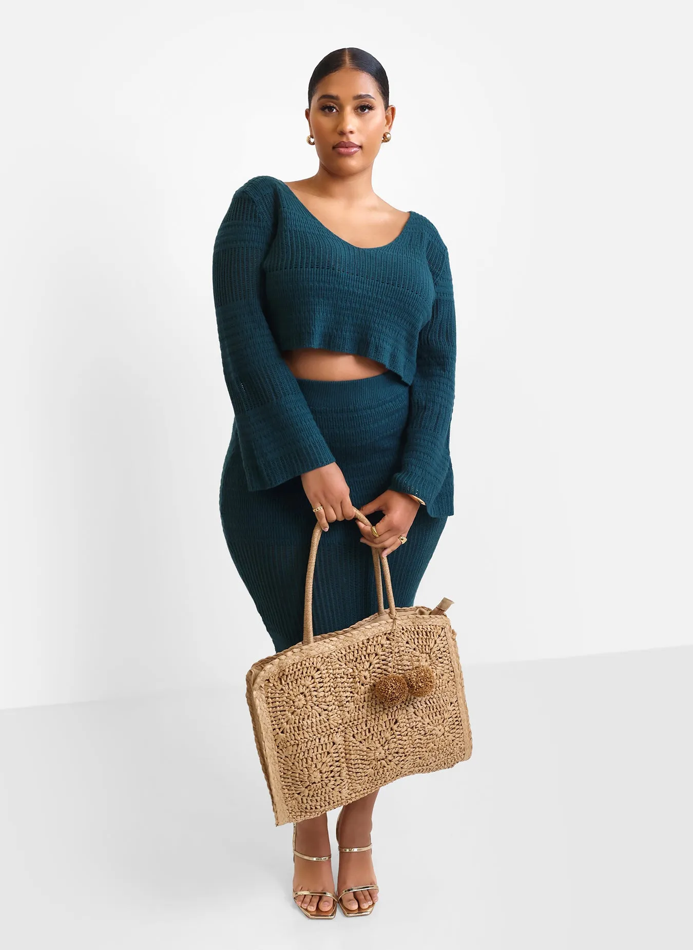 Large Straw Traveler Tote sold by Rebdolls product image thumbnail 5