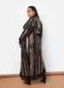 Alaia Stripe Print Fringe Maxi Wrap Skirt sold by Rebdolls