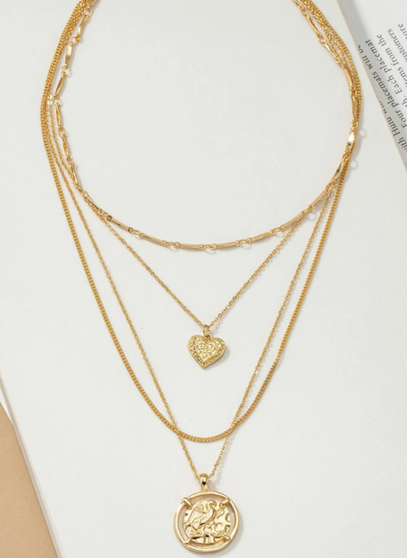 Layered Coin Necklace sold by Rebdolls product image thumbnail 4