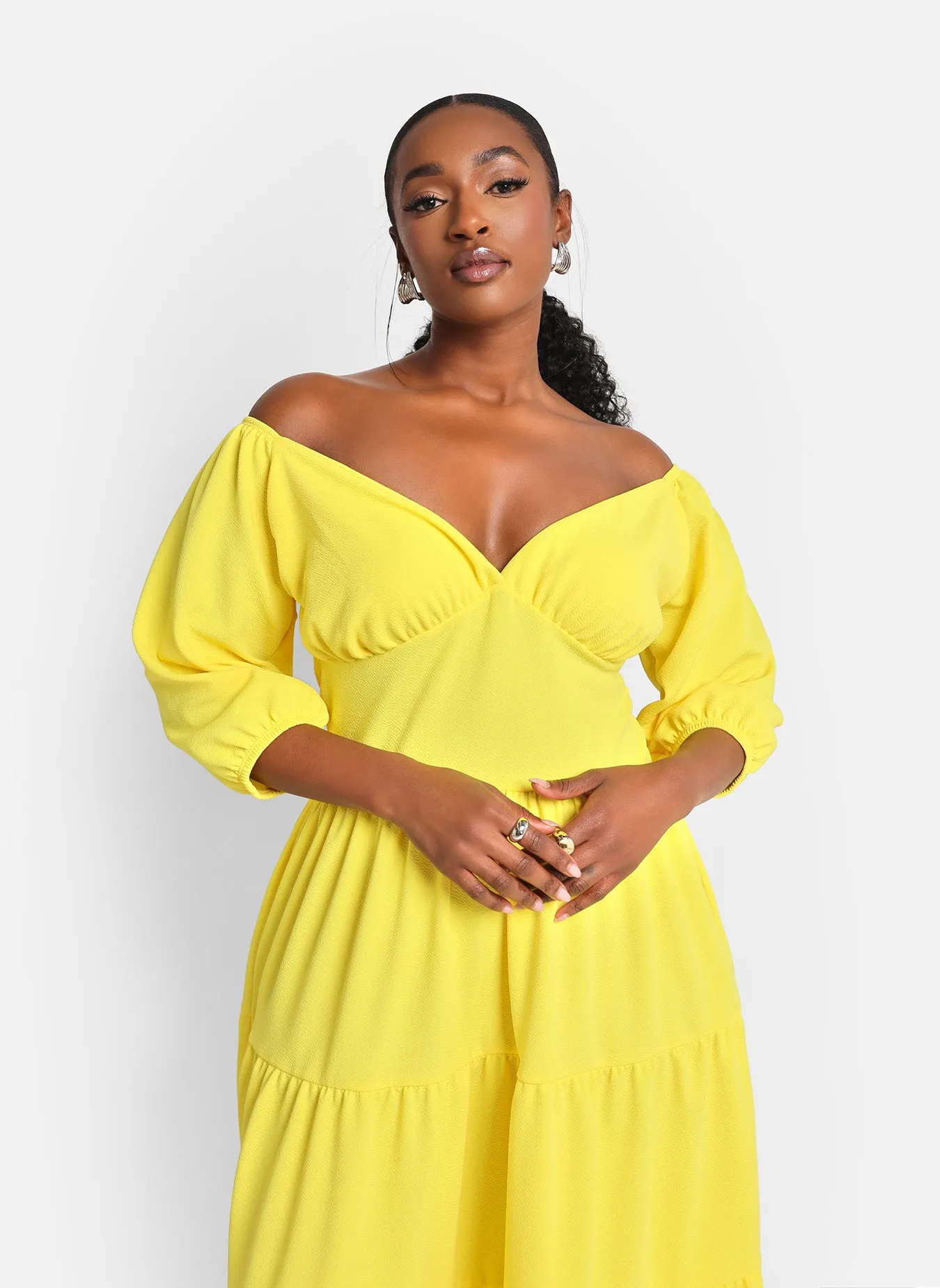 Demeter Tiered Maxi A Line Dress sold by Rebdolls product image thumbnail 5