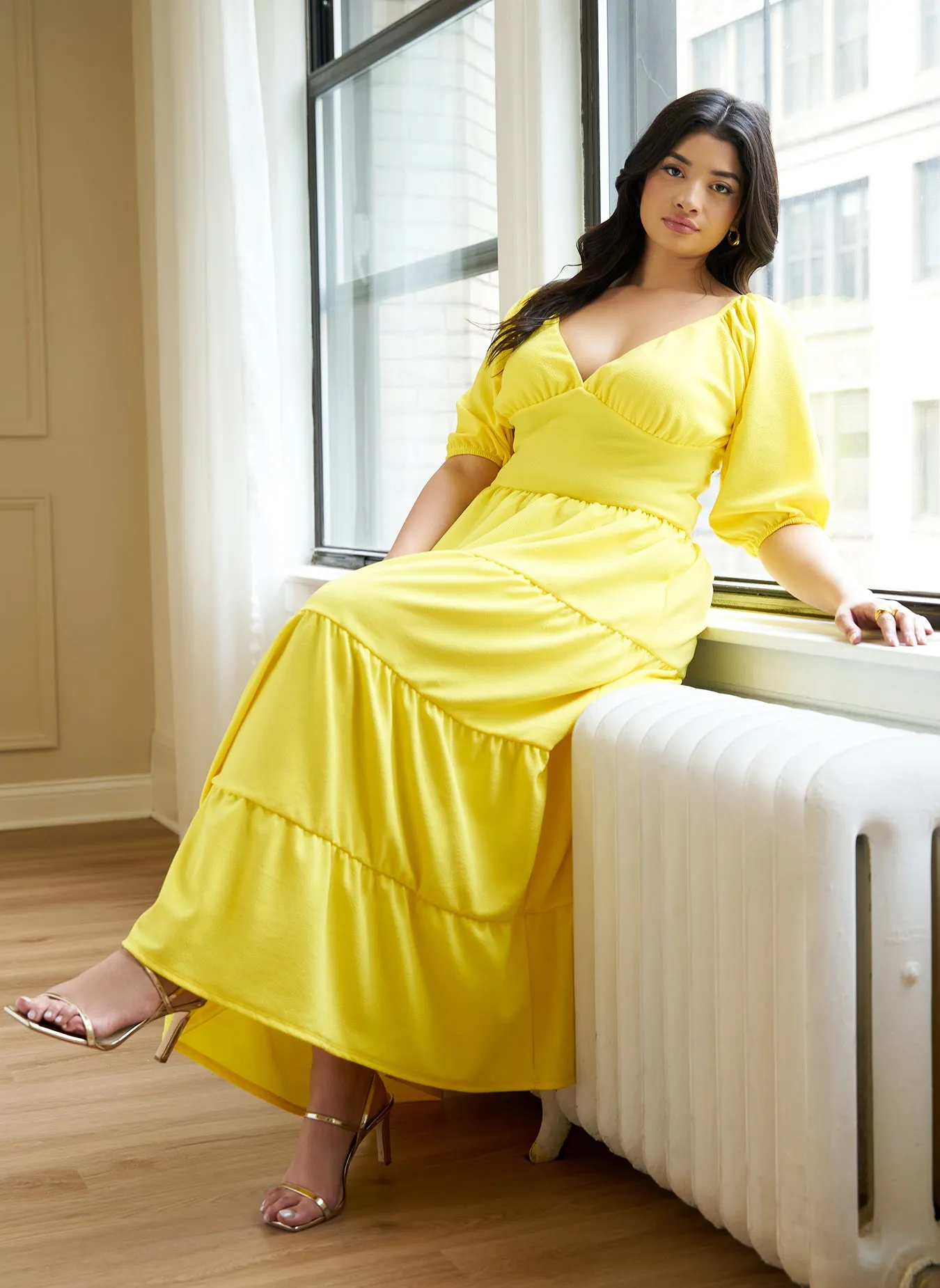 Demeter Tiered Maxi A Line Dress sold by Rebdolls product image thumbnail 3