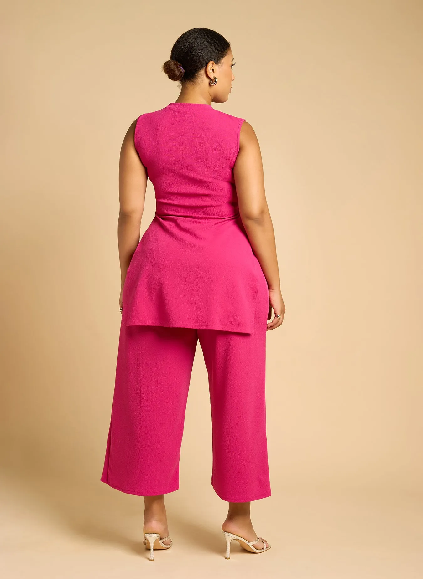 Azora Straight Leg Pants - Magenta sold by Rebdolls product image thumbnail 5