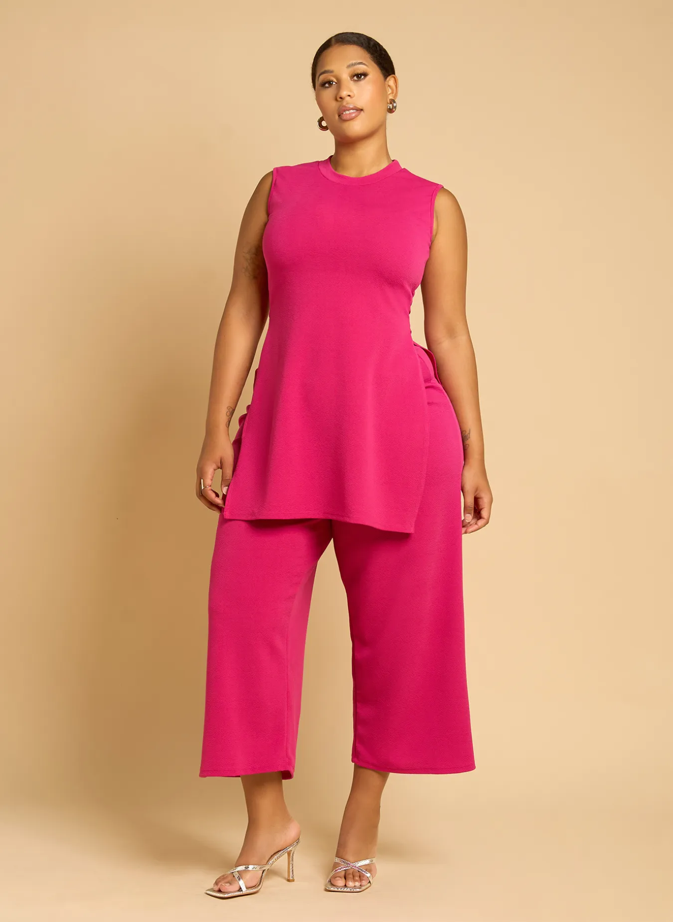 Azora Straight Leg Pants - Magenta sold by Rebdolls product image thumbnail 2