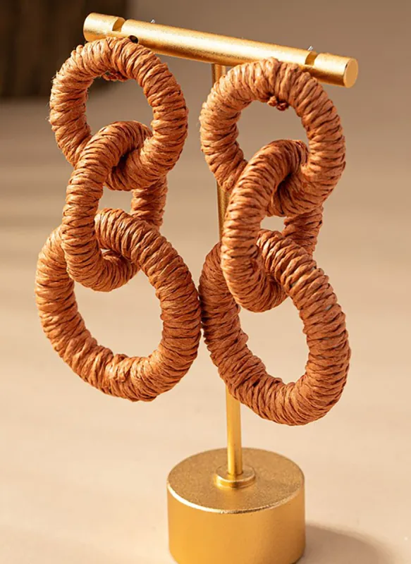 Chunky Wood Hoop Earrings sold by Rebdolls