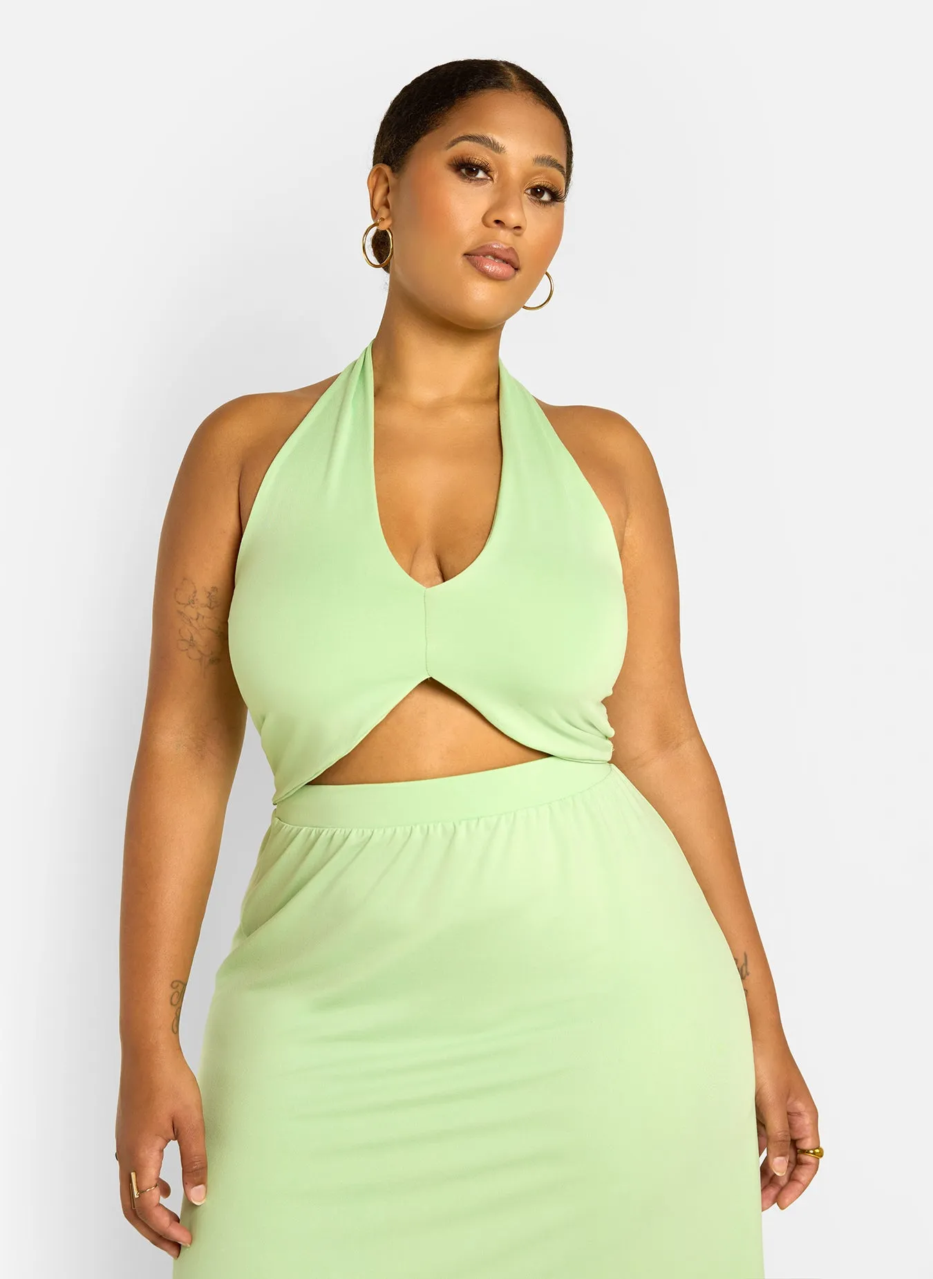 Jae Halter Crop Top - Mint Green sold by Rebdolls