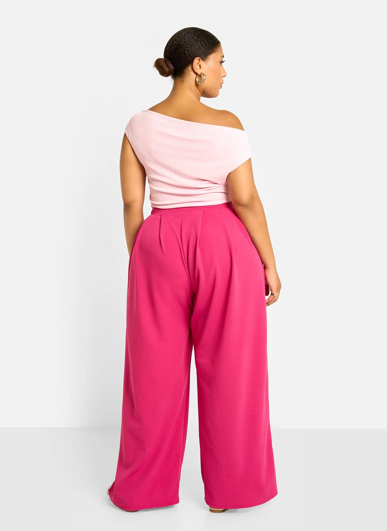 Rydell Wide Leg Pants - Magenta sold by Rebdolls product image thumbnail 4