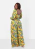 Destiny Tropical Print Wide Leg Pants w. Pockets sold by Rebdolls