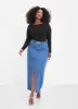 Meadow Denim Maxi Skirt sold by Rebdolls