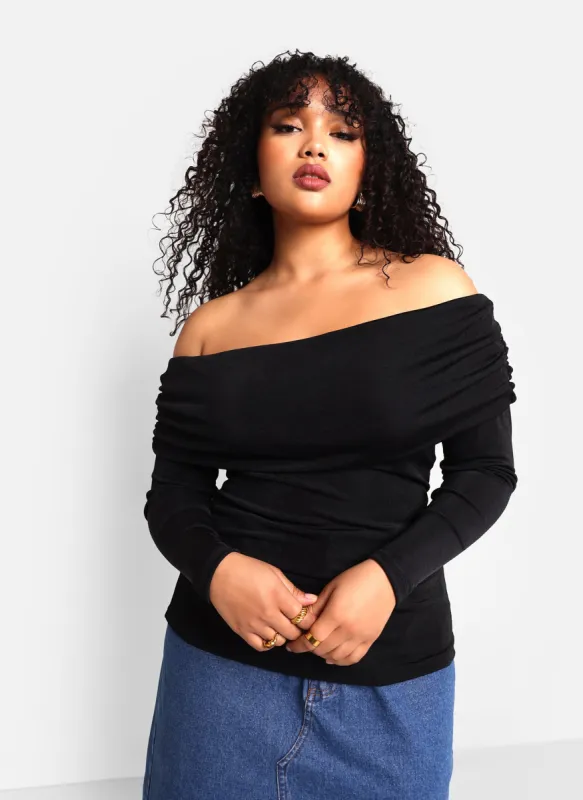 Uma Slinky Off Shoulder Top sold by Rebdolls