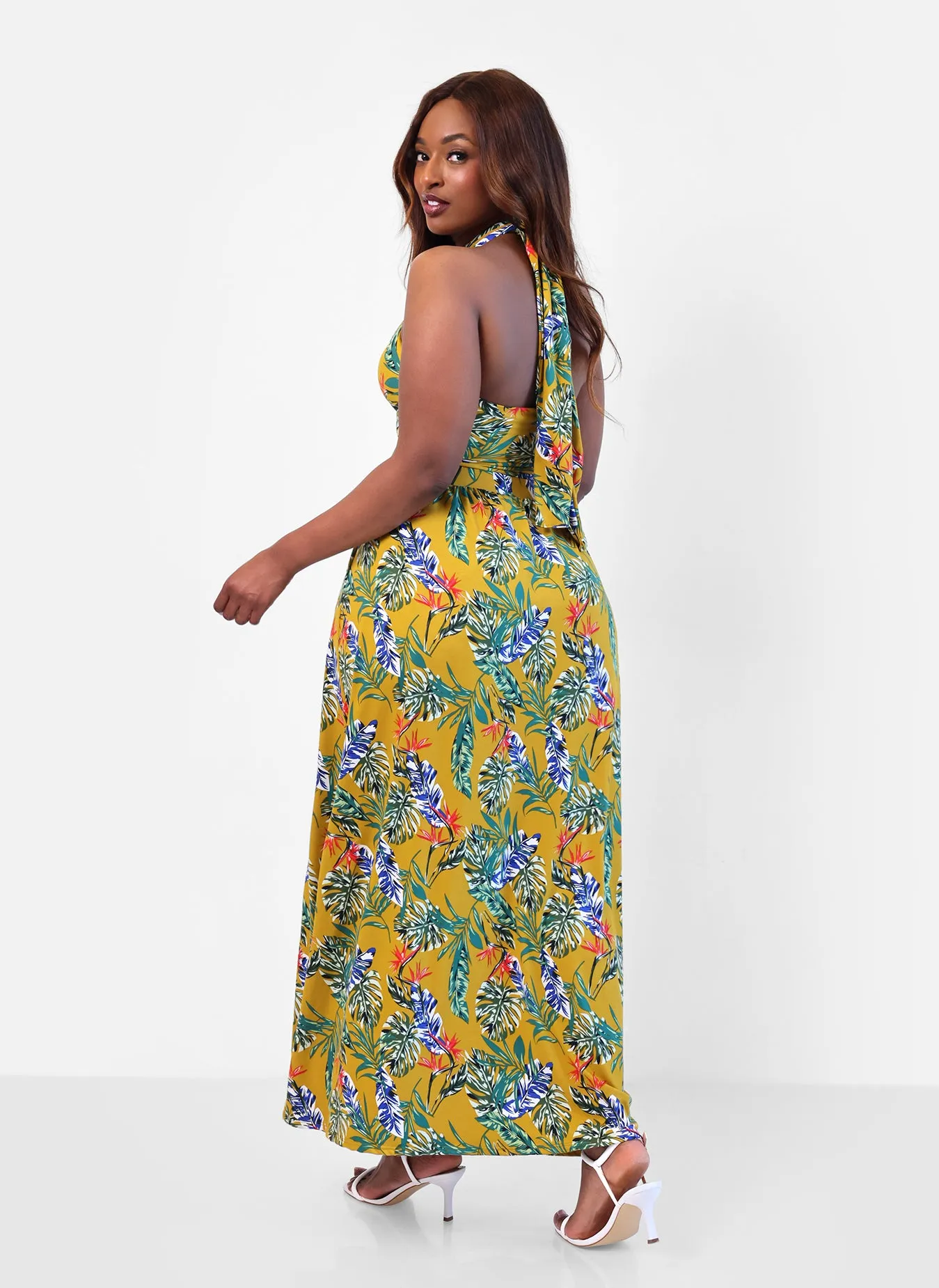 Bon Voyage Tropical Print Cross Over Top sold by Rebdolls product image thumbnail 5